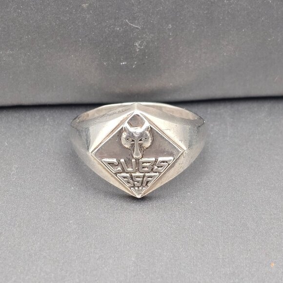 VTG Sterling Silver Cub Scouts Ring Size 6 Boy Scouts of America 3.89g Americana - Picture 1 of 9